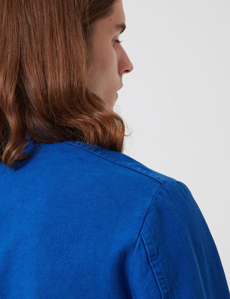 Bhode Chore Workwear Jacket - Buggati Blue (Overdyed)