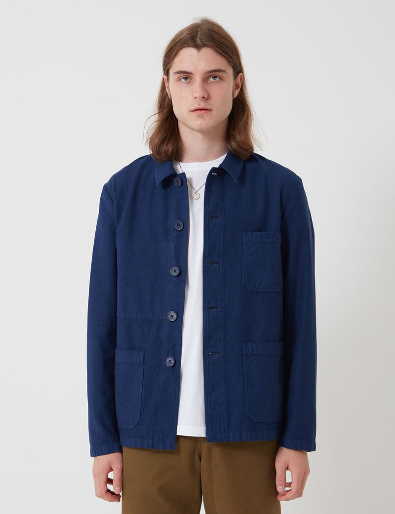 Bhode Chore Workwear Jacket (Overdyed) - Medieval Navy