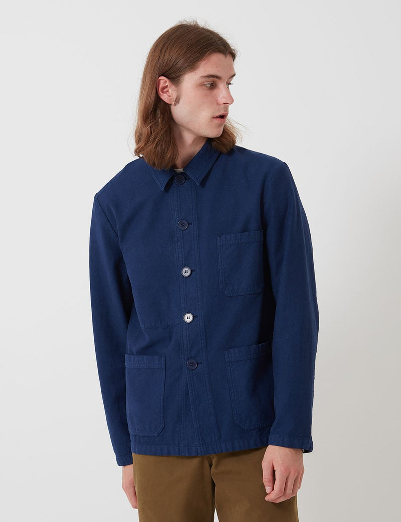 Bhode Chore Workwear Jacket (Overdyed) - Medieval Navy