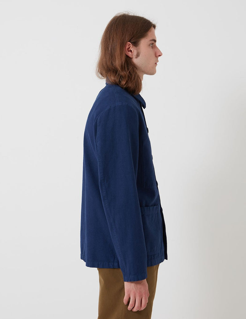 Bhode Chore Workwear Jacket (Overdyed) - Medieval Navy