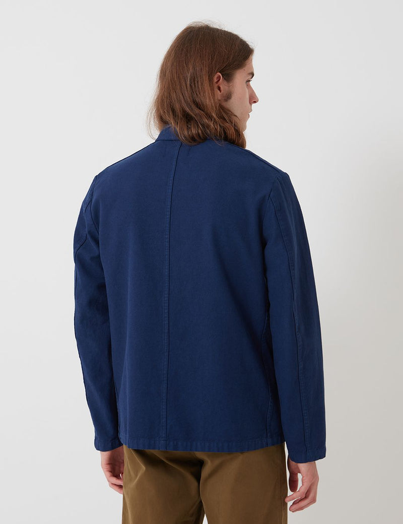Bhode Chore Workwear Jacket (Overdyed) - Medieval Navy