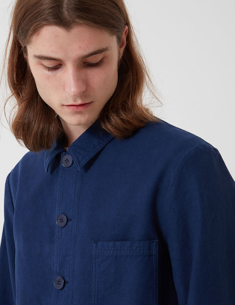 Bhode Chore Workwear Jacket (Overdyed) - Medieval Navy