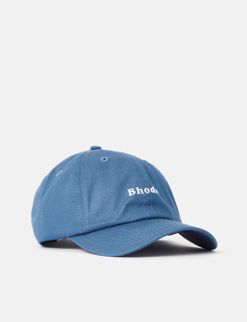 Casquette de baseball Bhode brodée Script - Bleu orageux