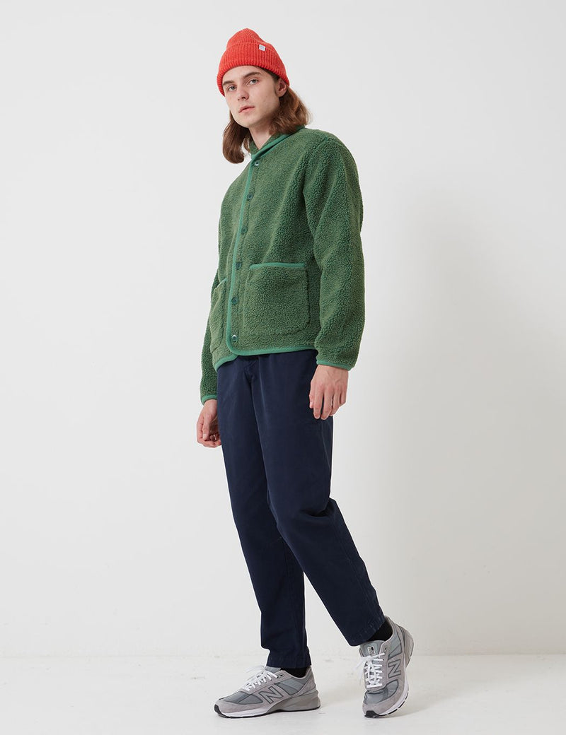 Bhode Fleece Work Jacket - Sage Green