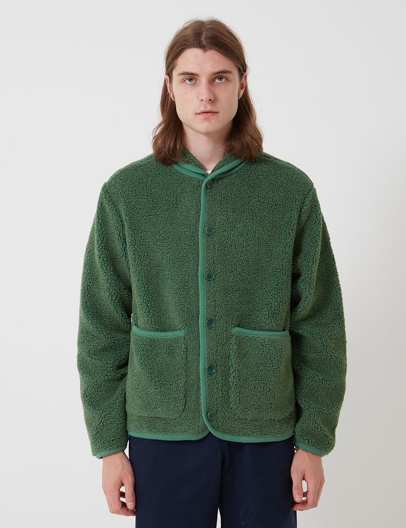 Bhode Fleece Work Jacket - Sage Green
