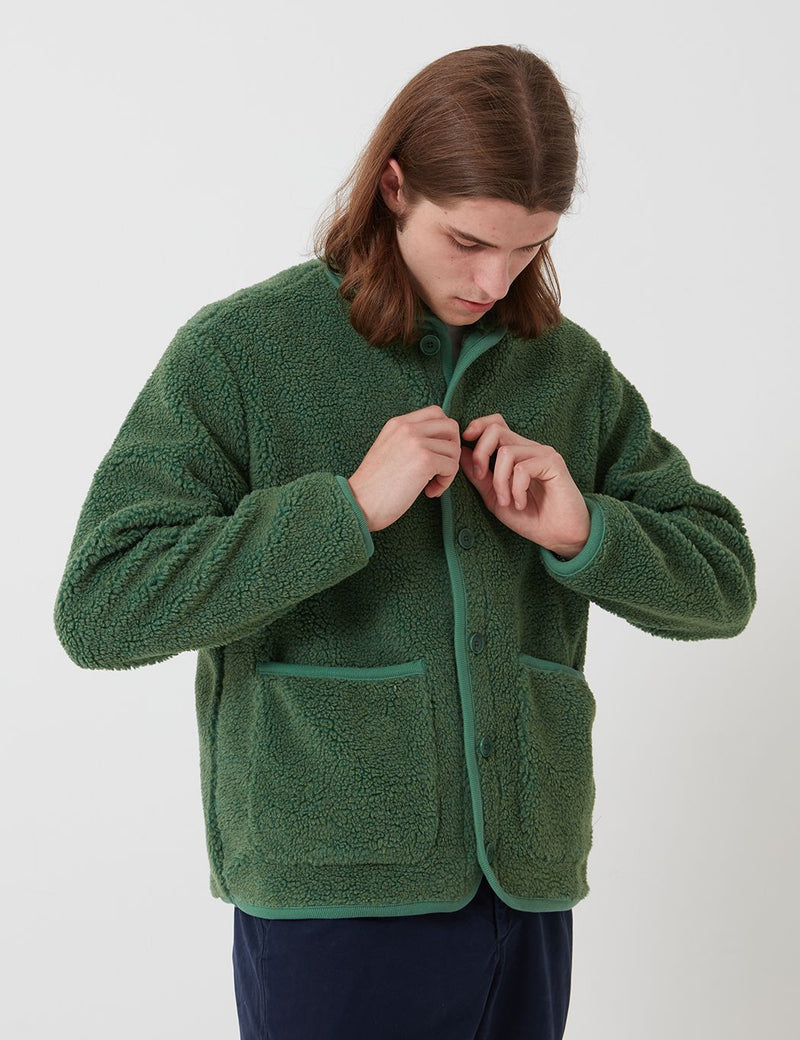 Bhode Fleece Work Jacket - Sage Green
