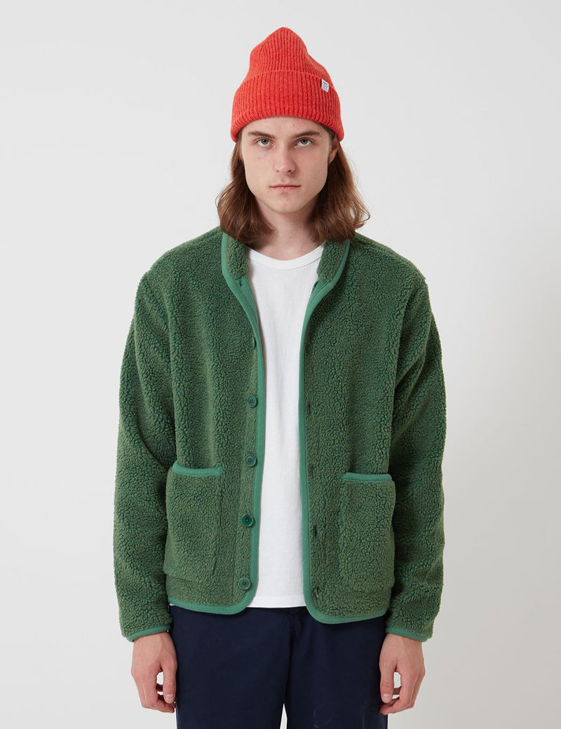 Bhode Fleece Work Jacket - Sage Green