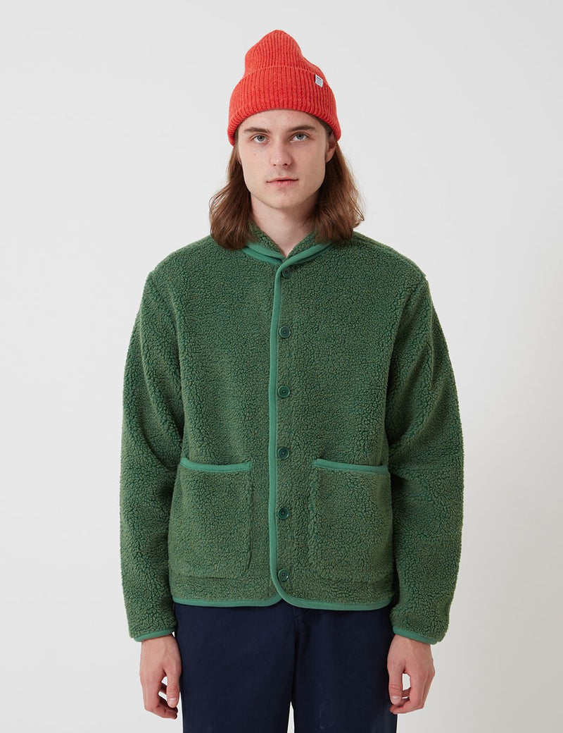 Bhode Fleece Work Jacket - Sage Green
