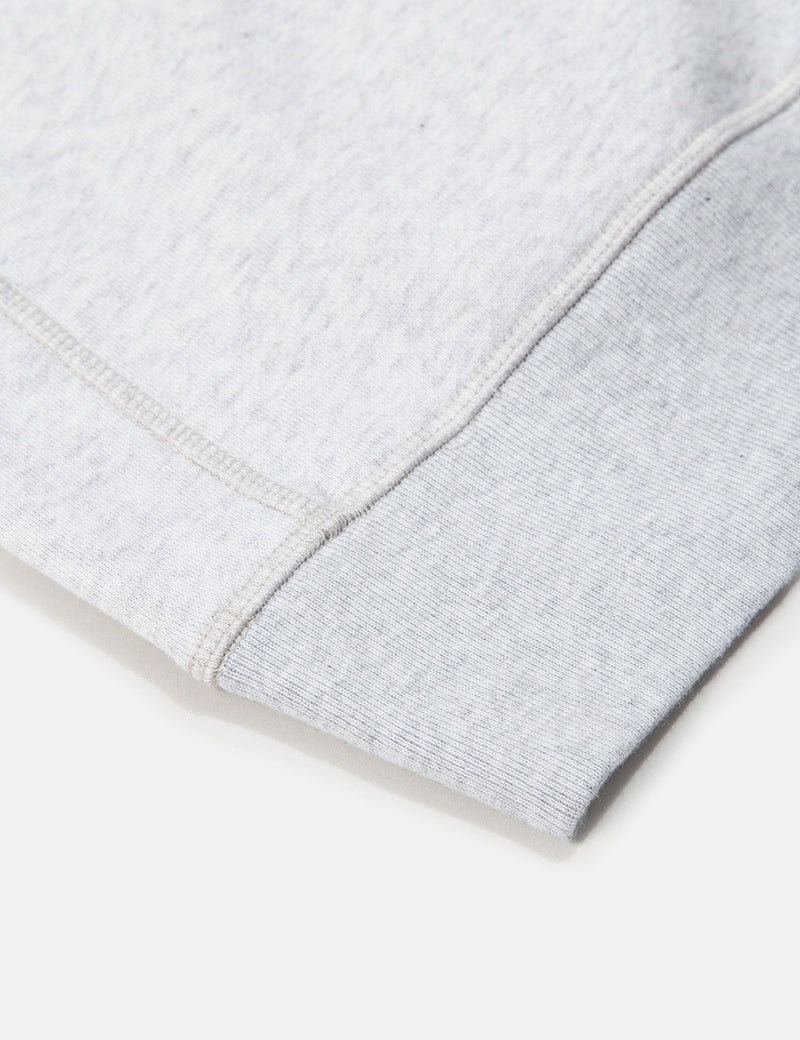Bhode Oversized Pocket Hoodie (Organic Cotton) - Grey Marl