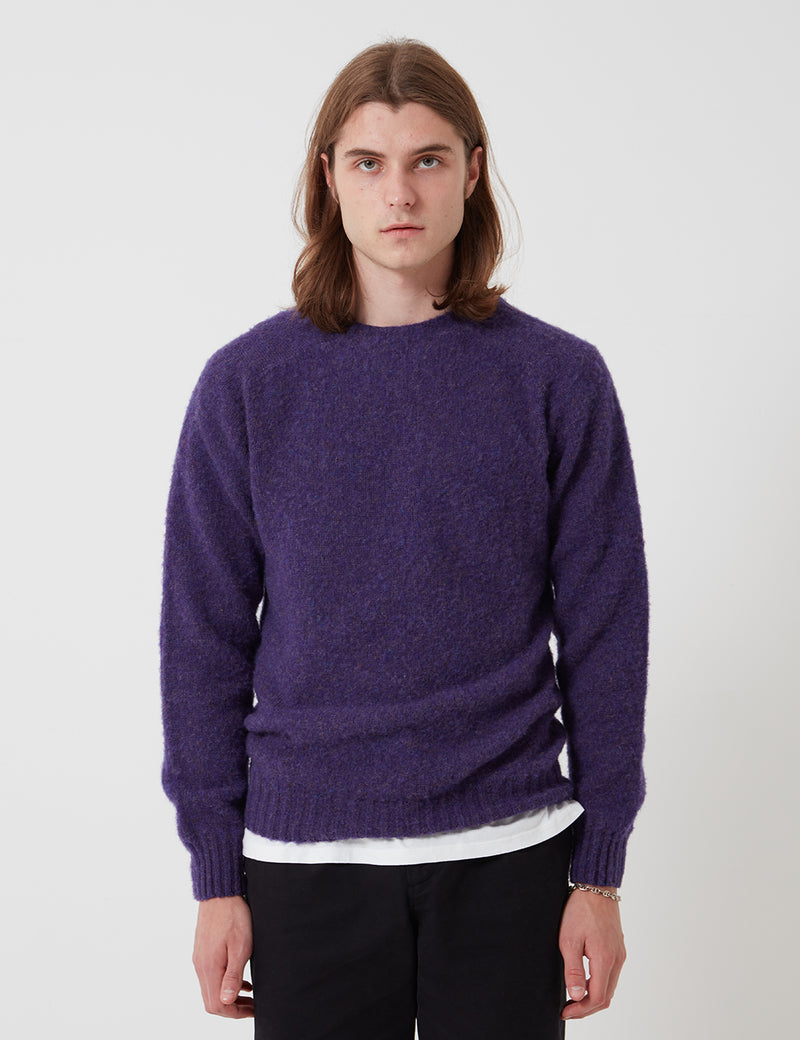 Bhode Supersoft Lambswool Jumper (Made in Scotland) - Royal Violet