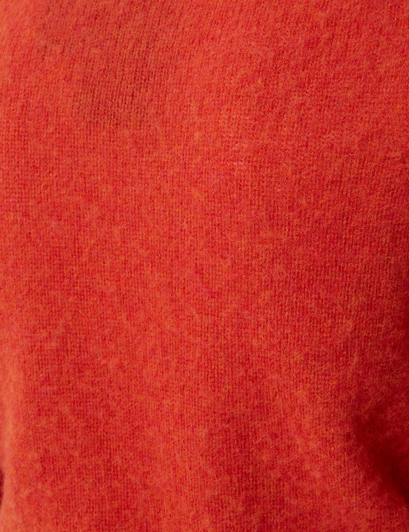 Bhode Supersoft Lambswool Jumper (Made in Scotland) - Spice Orange