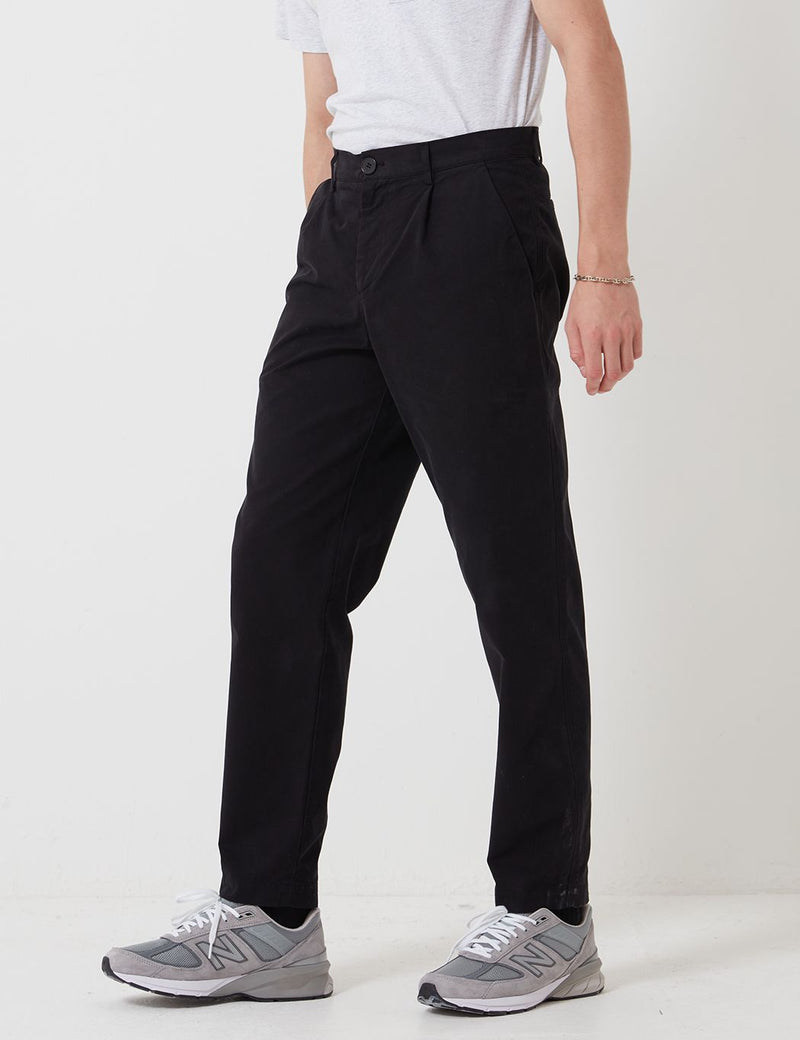 Bhode Everyday Pant (Relaxed, Cropped Leg) - Black