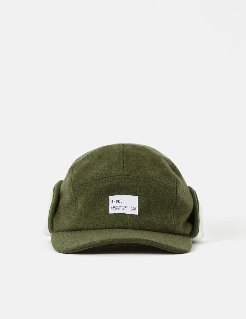 Bhode Sherpa Cap - Olive Green