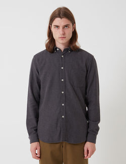 Bhode Classic Button Down Shirt (Cotton) - Charcoal Grey