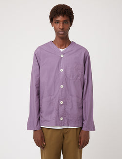 Bhode Railroad Shirt (Italian Poplin) - Purple