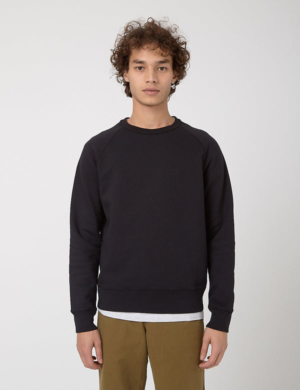 Bhode Besuto Raglan Sweatshirt (Bio-Baumwolle) - Schwarz