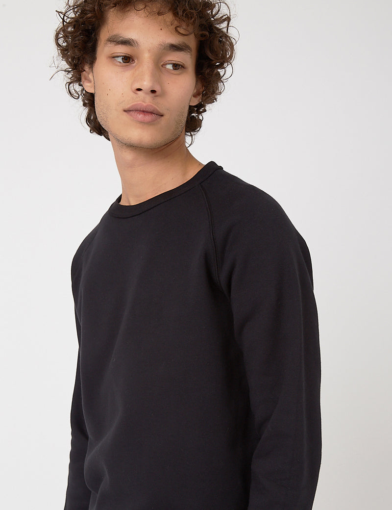 Bhode Besuto Raglan Sweatshirt (Organic Cotton) - Black
