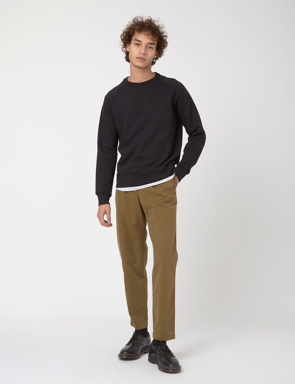 Bhode Besuto Raglan Sweatshirt (Bio-Baumwolle) - Schwarz