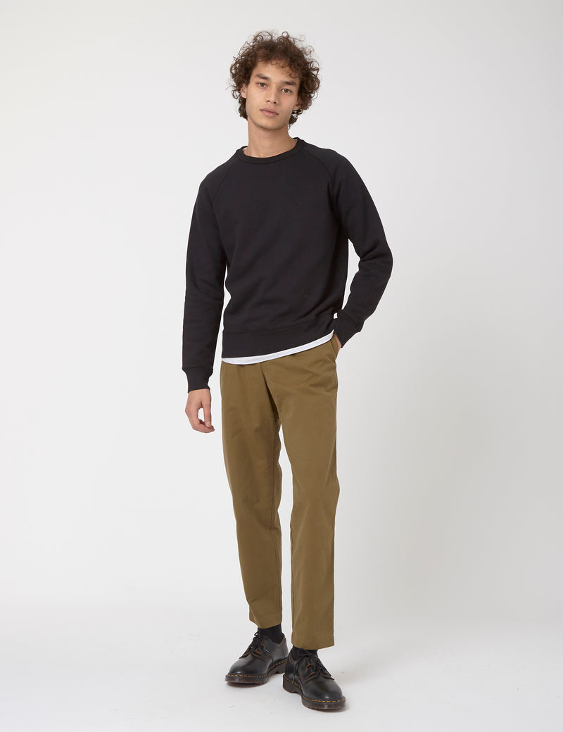 Bhode Besuto Raglan Sweatshirt (Bio-Baumwolle) - Schwarz