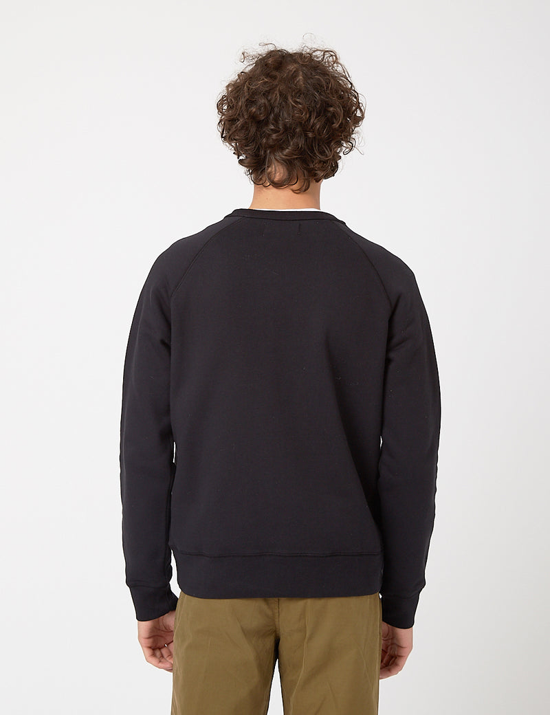 Bhode Besuto Raglan Sweatshirt (Bio-Baumwolle) - Schwarz