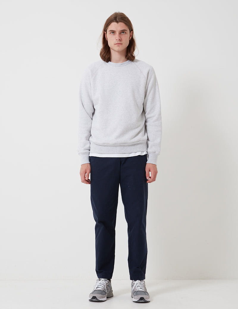 Bhode Besuto Raglan Sweatshirt (Organic Cotton) - Grey Marl