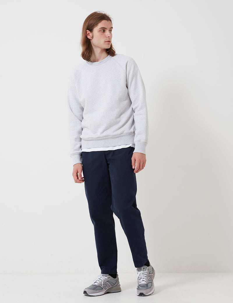 Bhode Besuto Raglan Sweatshirt (Organic Cotton) - Grey Marl
