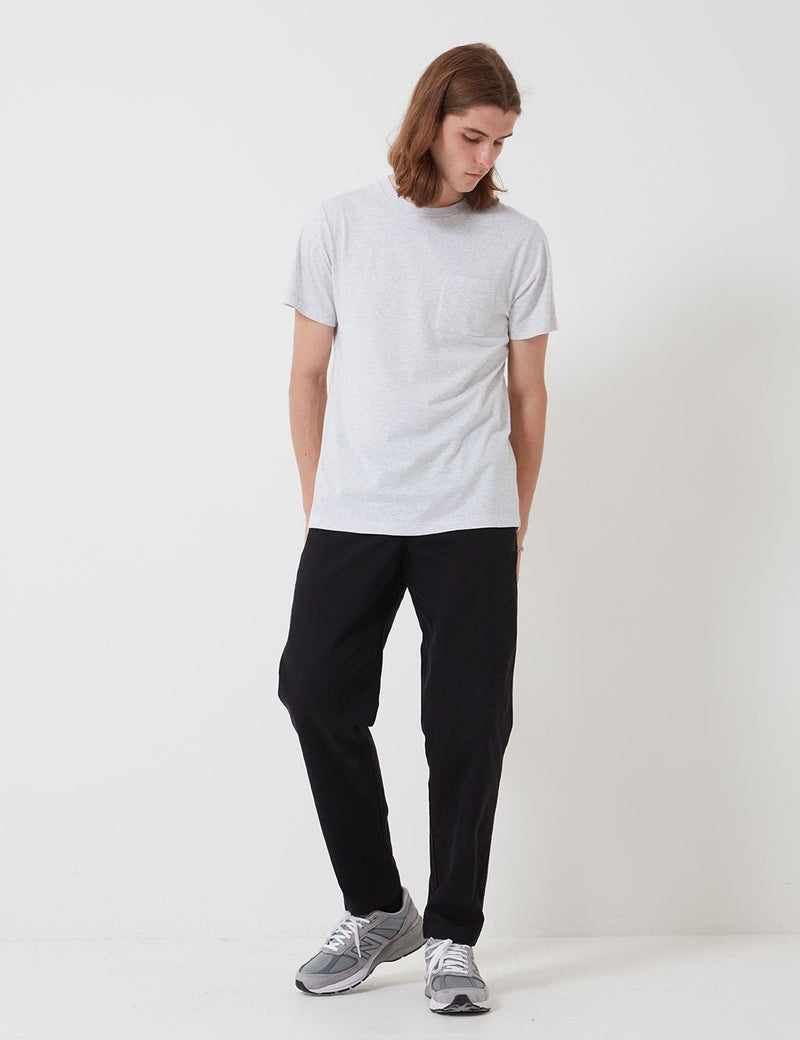 Bhode Besuto T-Shirt - Black (Organic Cotton) - Grey Marl
