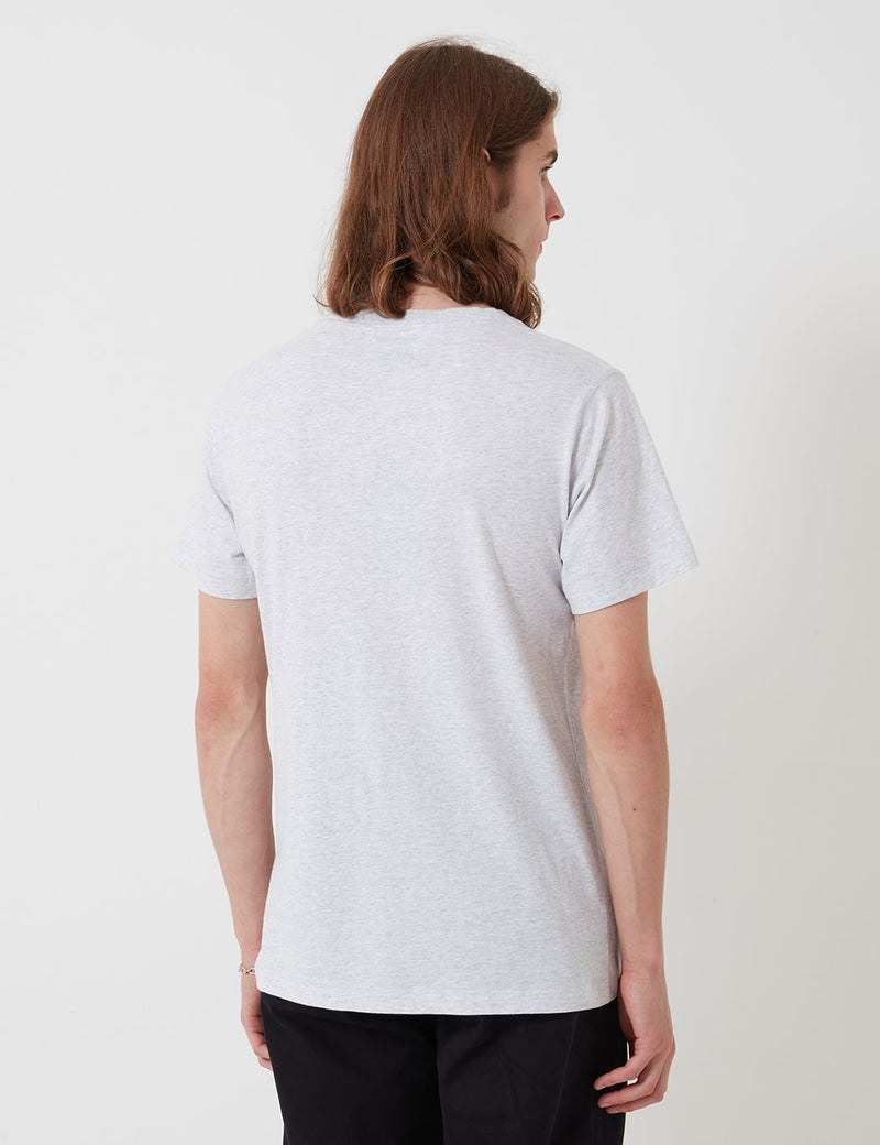 Bhode Besuto T-Shirt - Black (Organic Cotton) - Grey Marl
