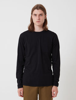 T-shirt à Manches Longues Bhode (Coton Biologique) - Noir