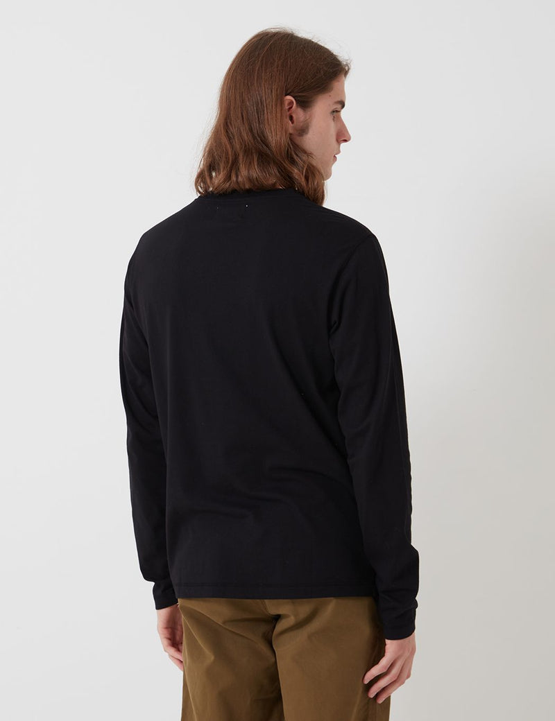 Bhode Besuto Long Sleeve T-Shirt (Organic Cotton) - Black