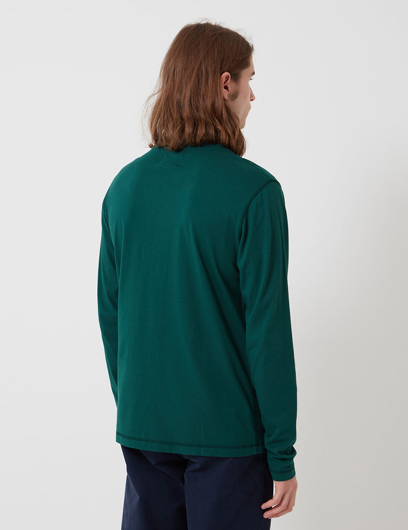 T-shirt à Manches Longues Bhode (Coton Biologique) - Vert Forêt