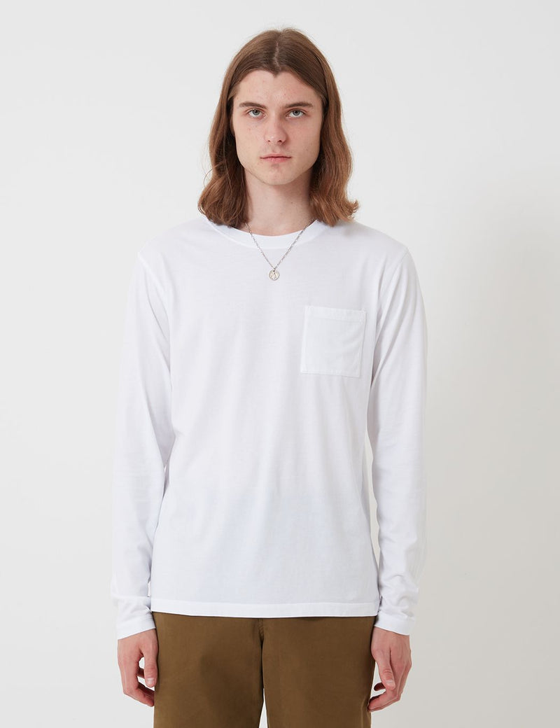 Bhode Besuto Long Sleeve T-Shirt (Organic Cotton) - White