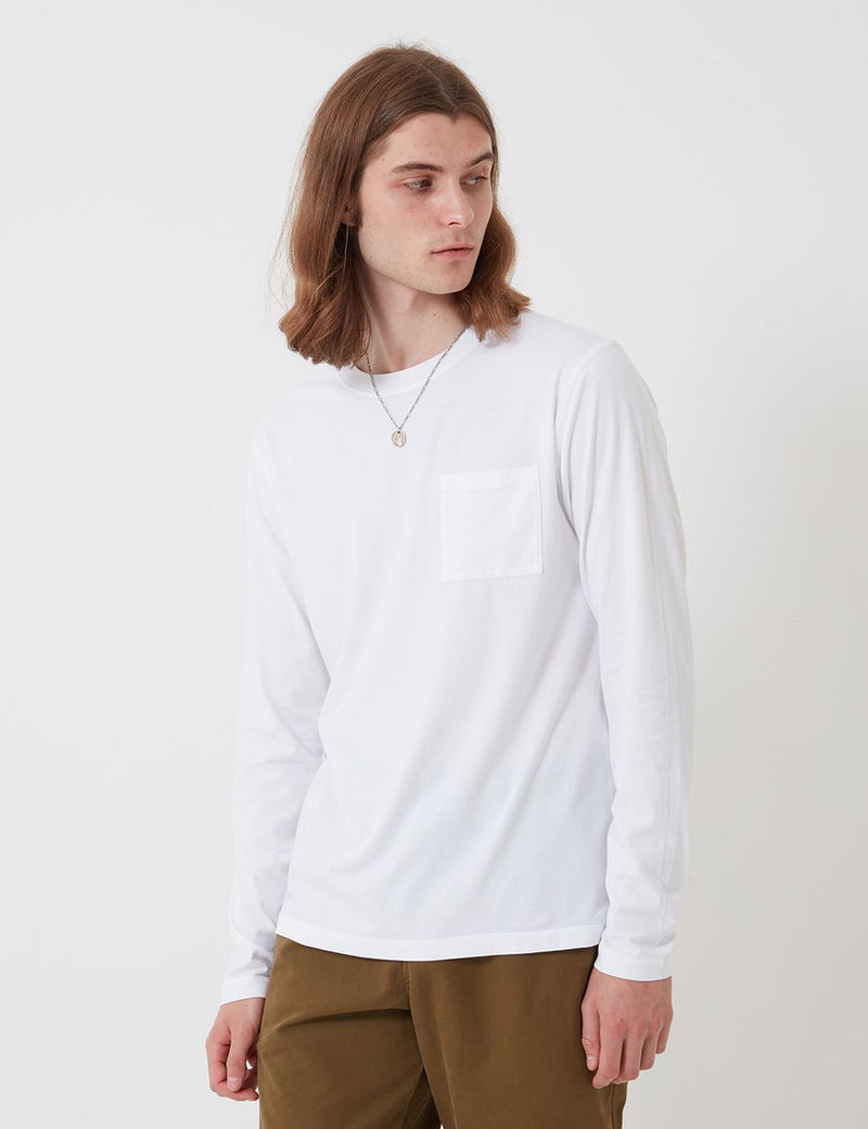 Bhode Besuto Long Sleeve T-Shirt (Organic Cotton) - White