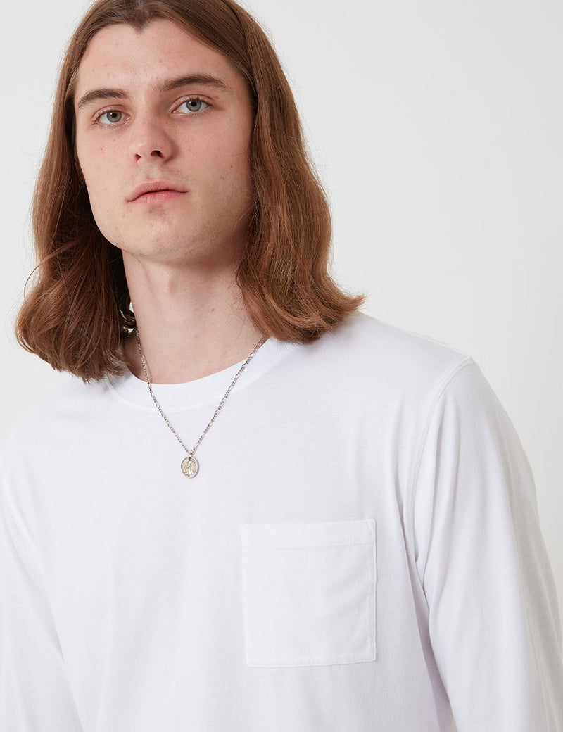 Bhode Besuto Long Sleeve T-Shirt (Organic Cotton) - White
