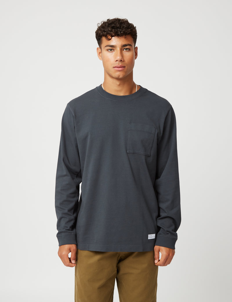 Bhode Everyday Heavyweight Long Sleeve T-Shirt (Organic) - Dusty Black