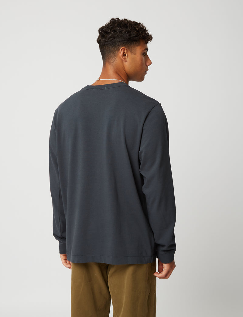Bhode Everyday Heavyweight Long Sleeve T-Shirt (Organic) - Dusty Black