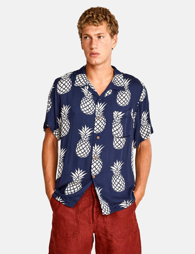 Bellerose Gowai Shirt - Navy Blue