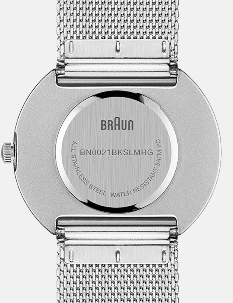 Braun BN0021 Uhr - Silber/Schwarzes Gesicht