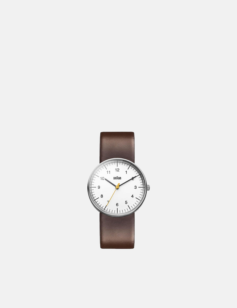 Braun BN0021 Uhr - Braun/Weißes Gesicht