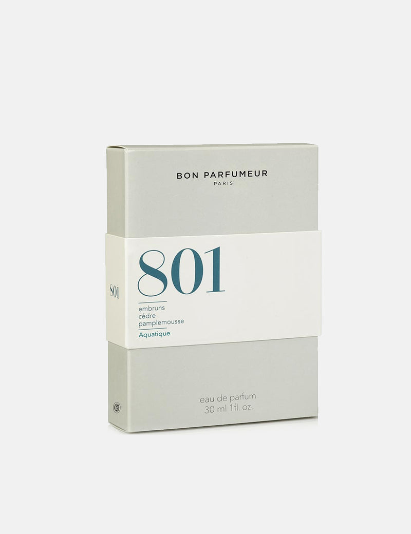 Bon Parfumeur 801 Perfume (30ml) - Sea Spray/Cedar/Grapefruit