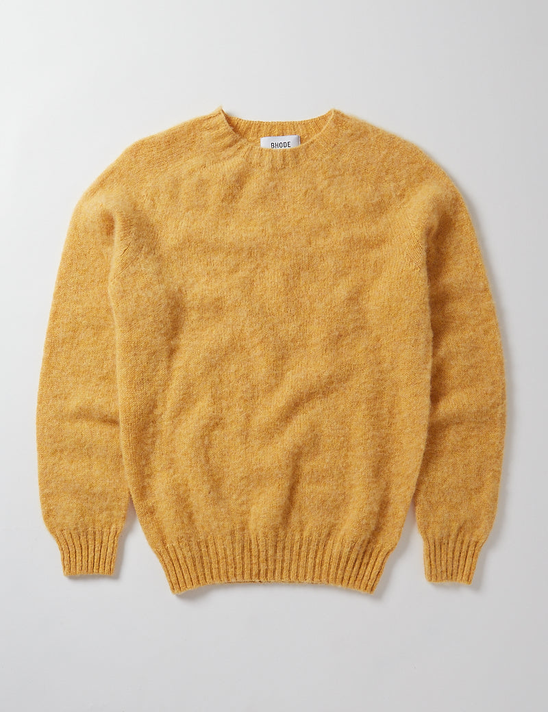 Bhode Supersoft Lambswool Jumper (Made in Scotland) - Marzipan
