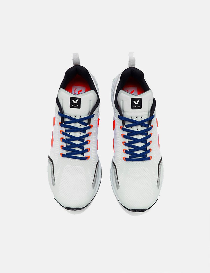 Veja Condor Running Shoes - White/Orange Fluo
