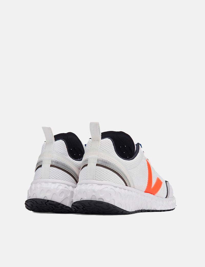 Veja Condor Running Shoes - White/Orange Fluo