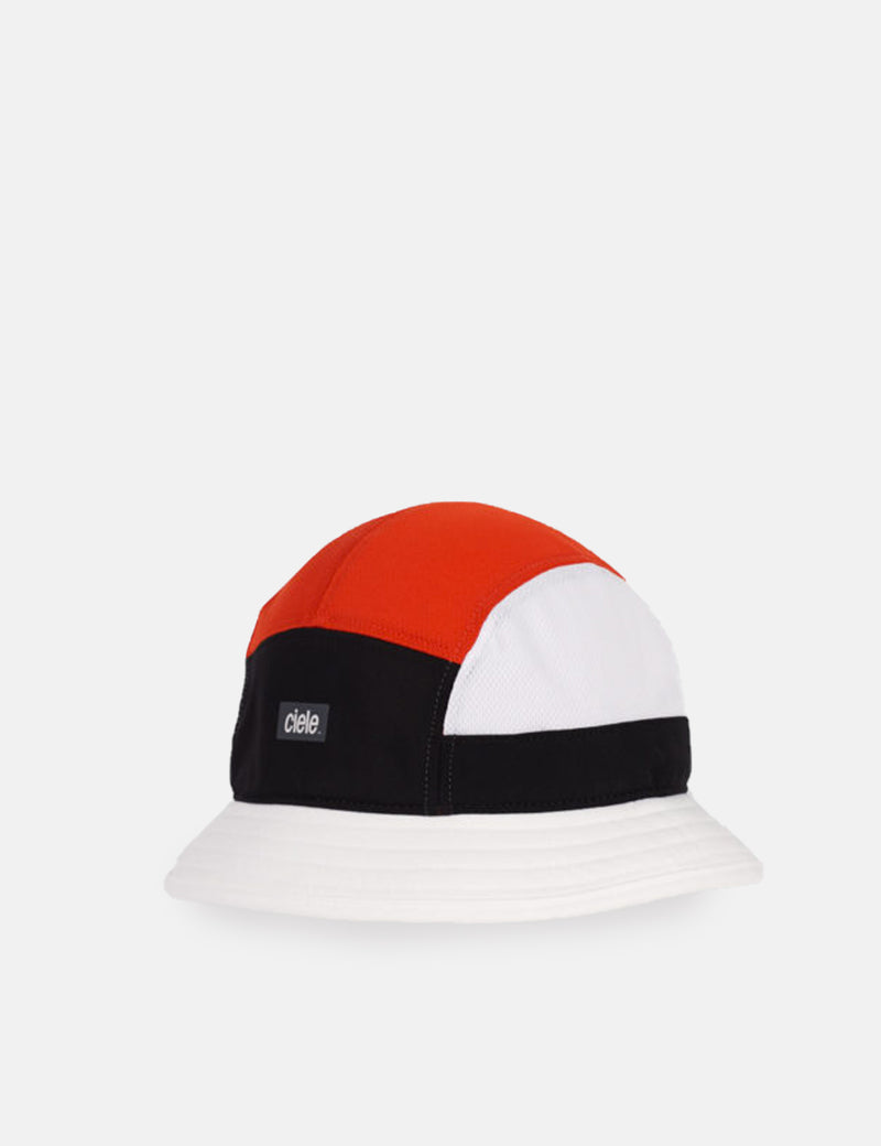 Ciele Athletics Bucket Hat (Equipe) - Weiß/Orange/Schwarz