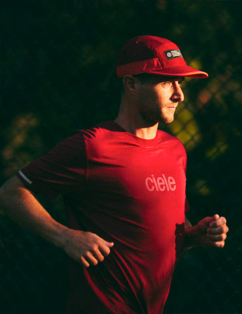 Ciele Athletics NSB Core Athletics T-Shirt (Whitaker) - Burgundy