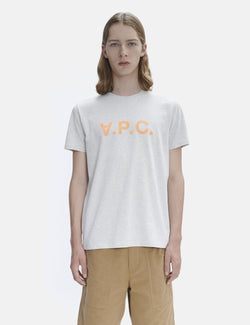 A.P.C. T-Shirt VPC Bicolore H - Écru Chine/Orange