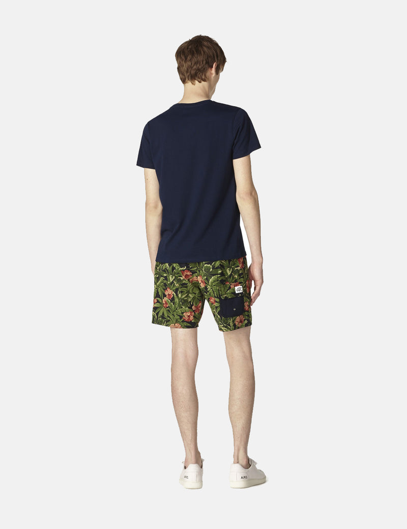 A.P.C. Eli Jungle Print Shorts - Khaki Green