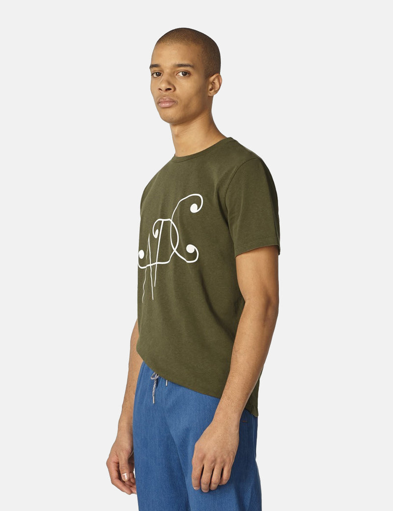 A.P.C. Ted T-Shirt - Khaki Green