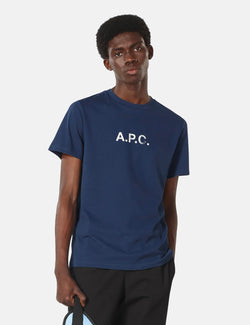A.P.C. Stamp T-Shirt (Organic Cotton) - Blue
