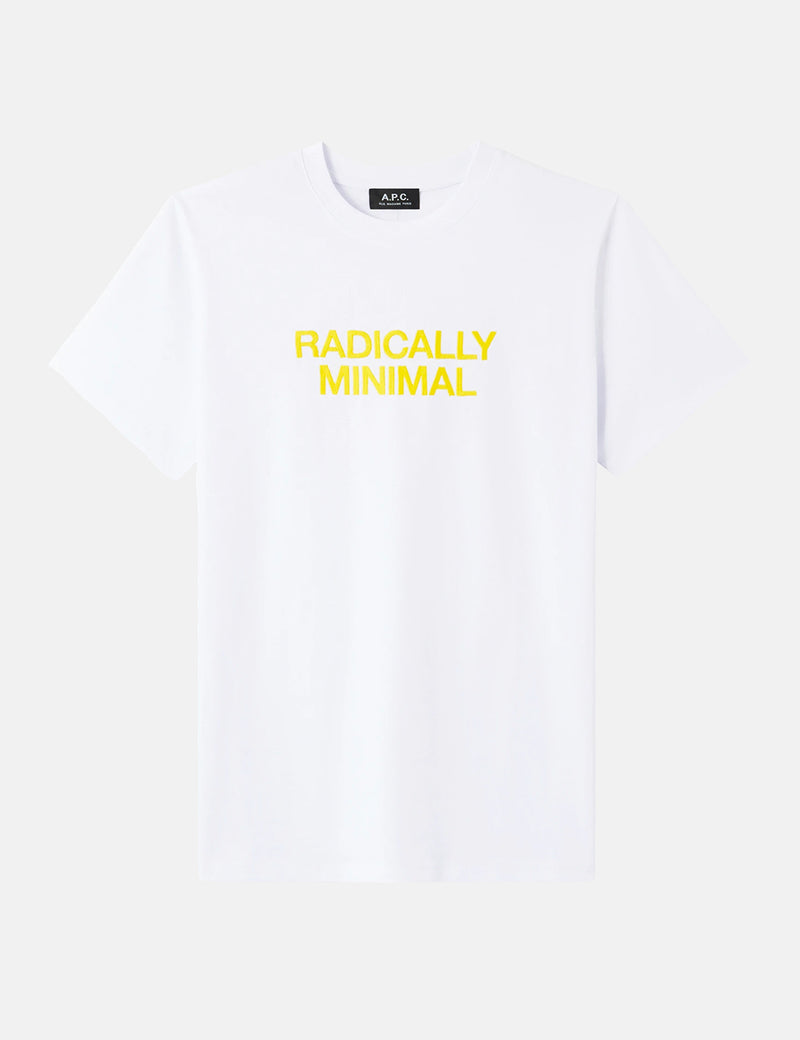 A.P.C. Radically Minimal T-Shirt - White